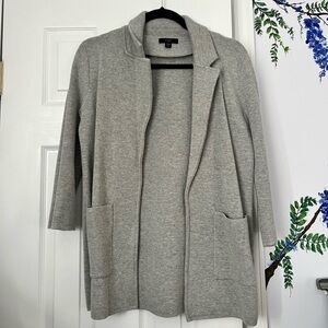 J. Crew Light Gray Knit Cardigan